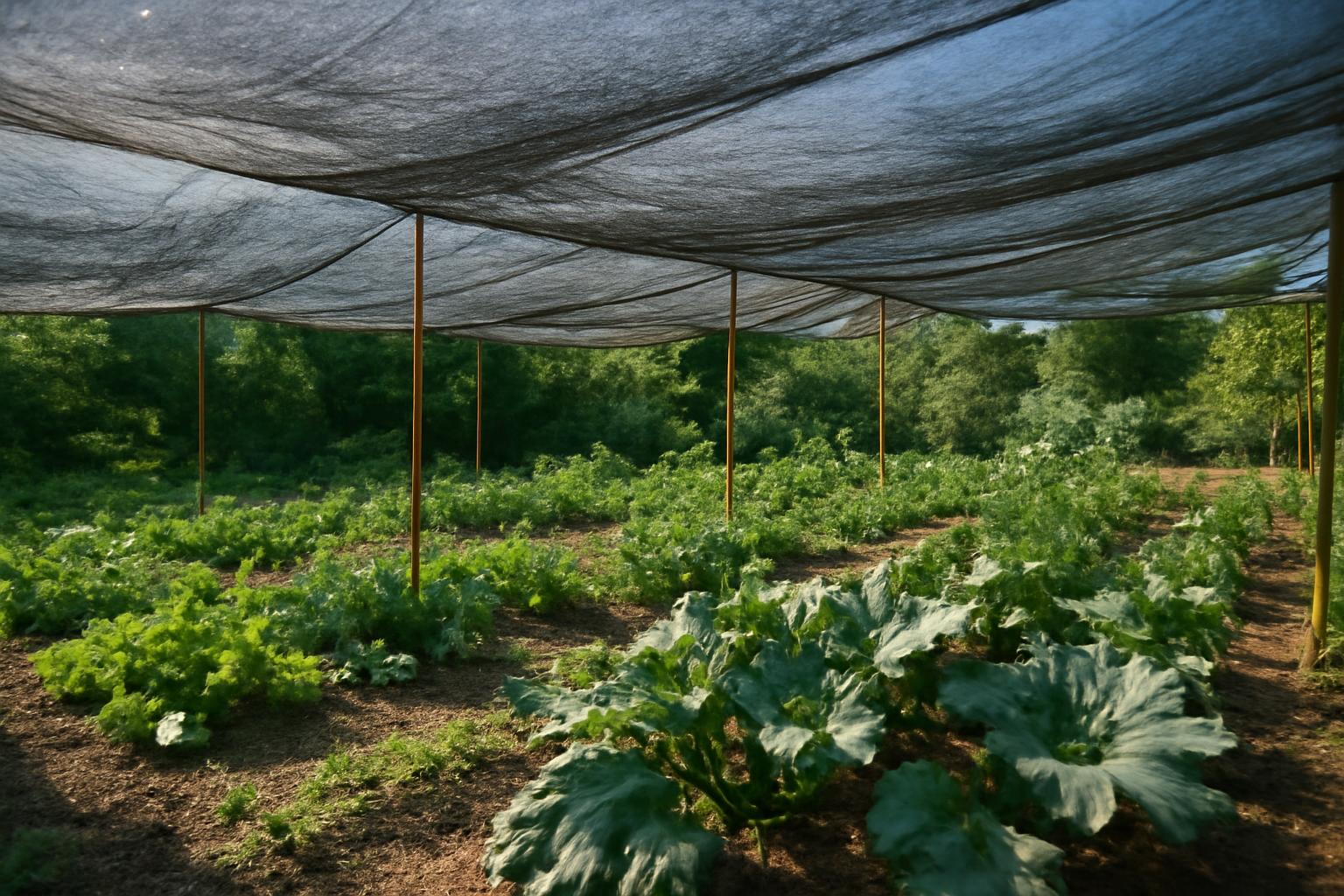 Kipróbáltuk a veteményes árnyékolását a hőségben – sok növény megmenekült