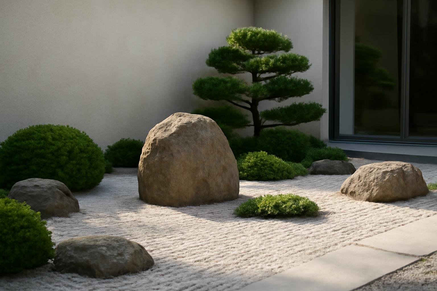 Sziklakert japán stílusban – minimalista kert otthon